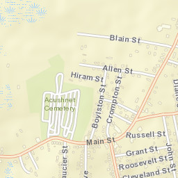 Acushnet Center Street Map