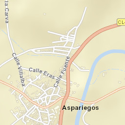 Aspariegos Street Map