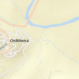 Ontiñena Street Map