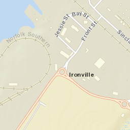 Ironville Ohio Street Map