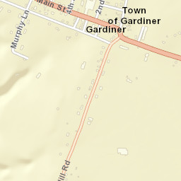 Gardiner New York Street Map