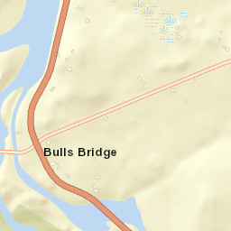 Bulls Bridge Connecticut Street Map