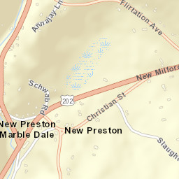 New Preston Connecticut Street Map