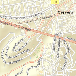 Cervera Street Map