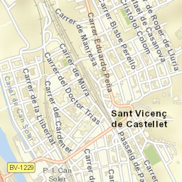 Sant Vicenç de Castellet Street Map