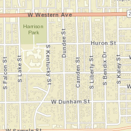 874-898 South Lake Street, South Bend, IN  Street Map