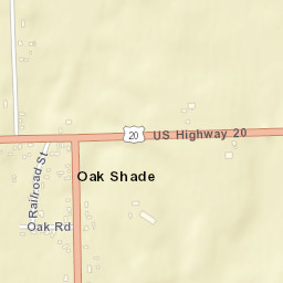 Oakshade Ohio Street Map