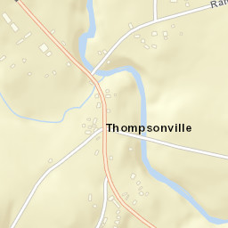 Thompsonville New York Street Map