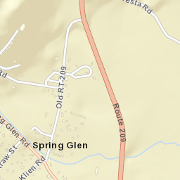 Spring Glen New York Street Map
