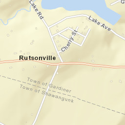 Rutsonville New York Street Map