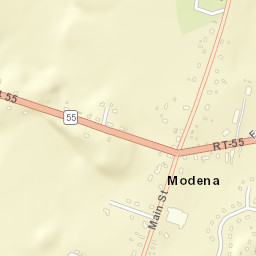 Modena New York Street Map
