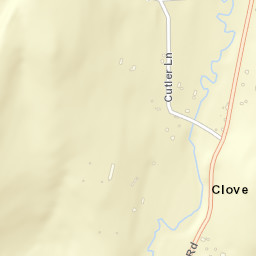Clove New York Street Map