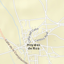 Hoyales de Roa Street Map
