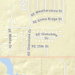 10263-10499 Southeast 37th Street Grimes Street Map