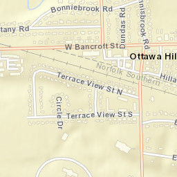 Ottawa Hills Ohio Street Map