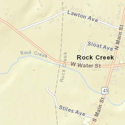 Rock Creek Ohio Street Map
