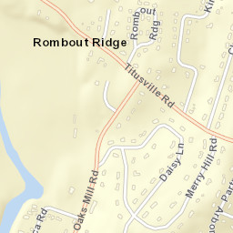 Rombout Ridge New York Street Map