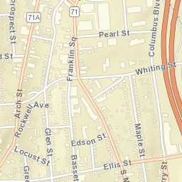 New Britain Connecticut Street Map