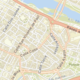 Zaragoza Street Map