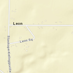 Leon Ohio Street Map