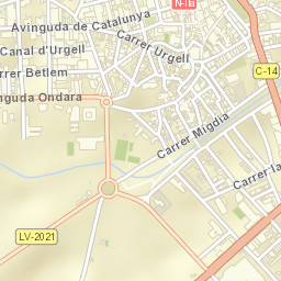 Tàrrega Street Map