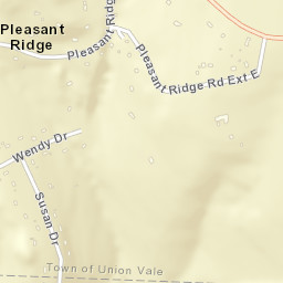 Pleasant Ridge New York Street Map
