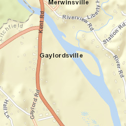 Merwinsville Connecticut Street Map