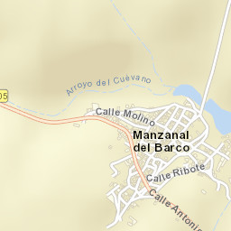 Manzanal del Barco Street Map