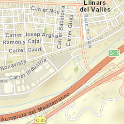 Llinars del Vallès Street Map