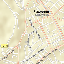Radovis Street Map