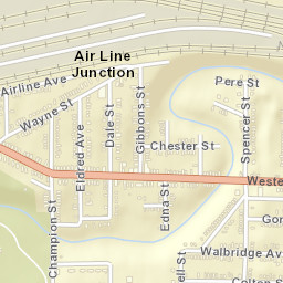 Air Line Junction Ohio Street Map