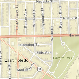 East Toledo Ohio Street Map
