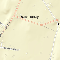 New Hurley New York Street Map