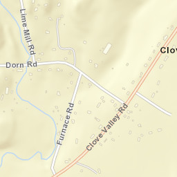 Clove Valley New York Street Map