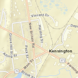 Kensington Connecticut Street Map