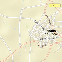 Pinilla de Toro Street Map