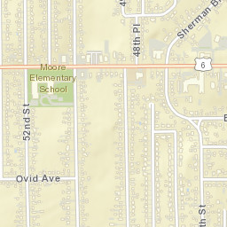 3801-3811 48th Place Des Moines IA Street Map