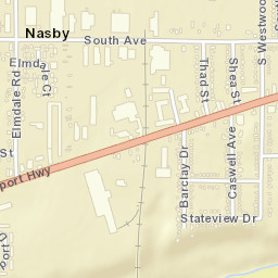 Nasby Ohio Street Map