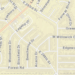 Brookwood Beach Ohio Street Map