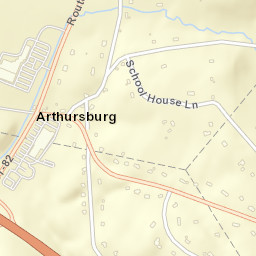 Arthursburg New York Street Map
