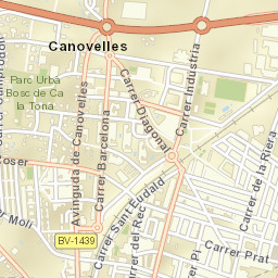 Canovelles Street Map