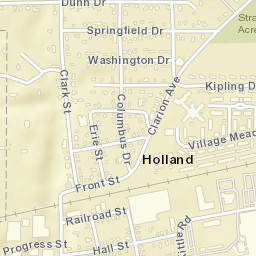 Holland Ohio Street Map