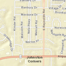 Johnston Corners Ohio Street Map
