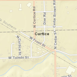 Curtice Ohio Street Map