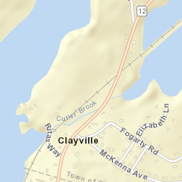 Clayville Connecticut Street Map