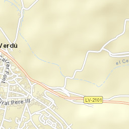 Verdú Street Map