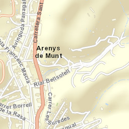 Arenys de Munt Street Map