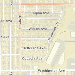 1526-1532 East 15th Street Des Moines IA Street Map