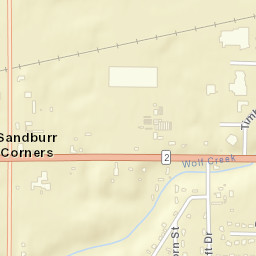 Sandburr Corners Ohio Street Map