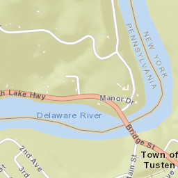 Narrowsburg New York Street Map